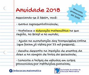 Campanha da anuidade 2018 da SBEM: representatividade, transmissões online e descontos em eventos
